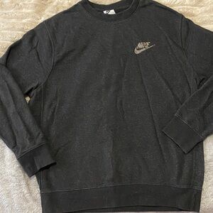 Nike Men's Charcoal Crewneck Sweater